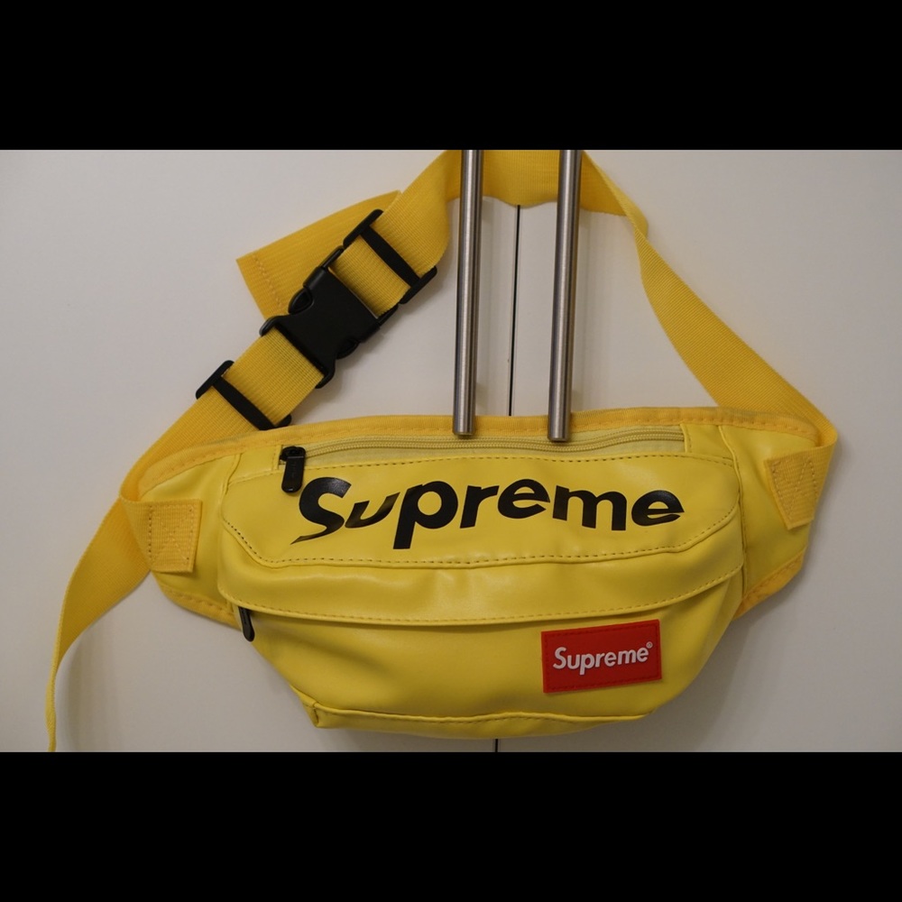 Supreme fanny pack yellow vinyl